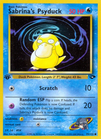 Image for Sabrina's Psyduck (099/132) [Gym Challenge]