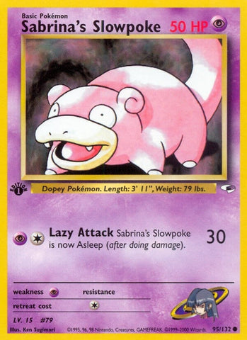 Image for Sabrina's Slowpoke (095/132) [Gym Heroes]