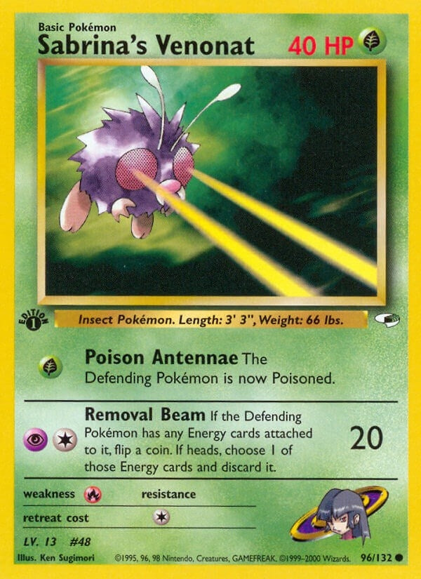 Image for Sabrina's Venonat (096/132) [Gym Heroes]