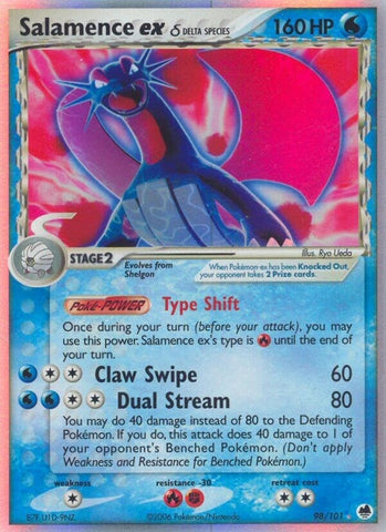Image for Salamence ex (Delta Species) (98/101) [Dragon Frontiers]