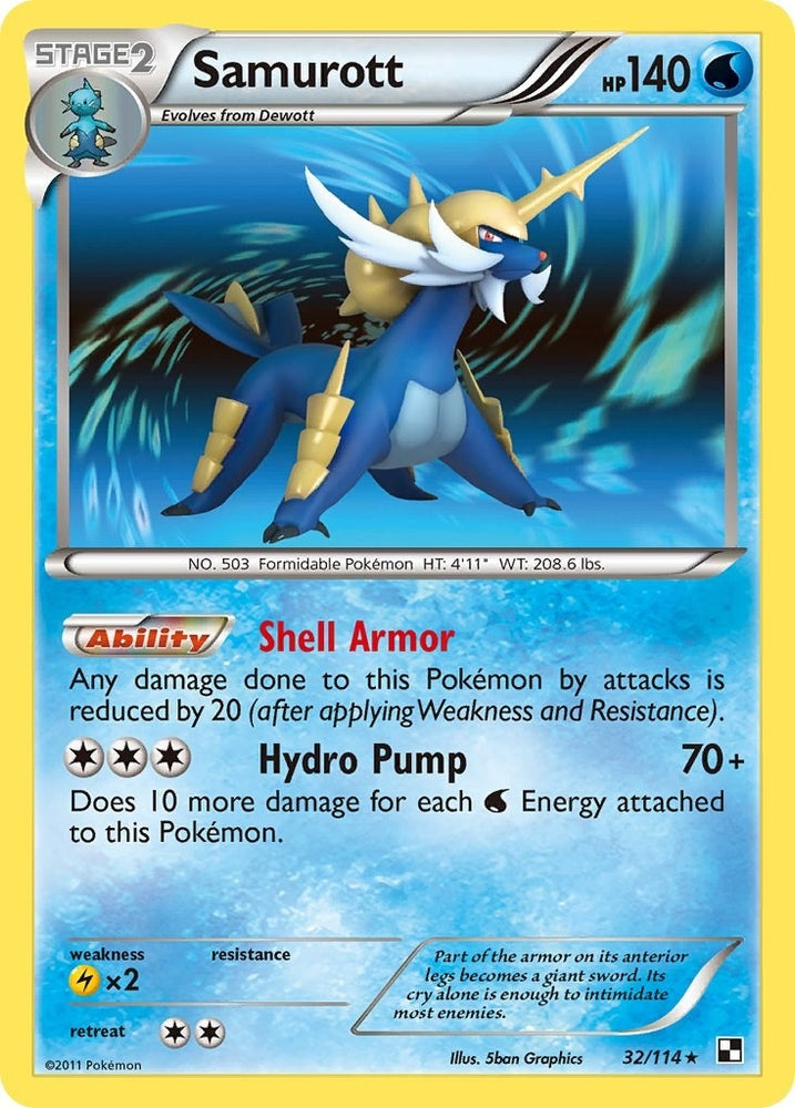 Image for Samurott (32) (32/114) - Pokemon