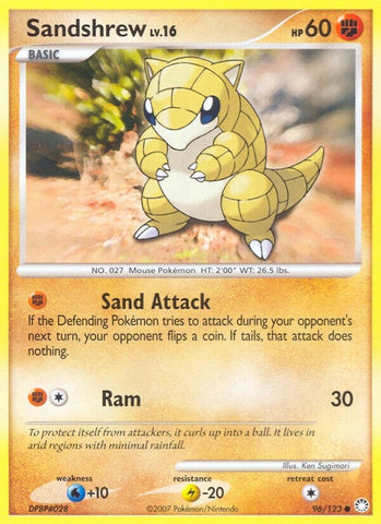 Image for Sandshrew (96/123) (Mysterious Treasures) - Pokemon