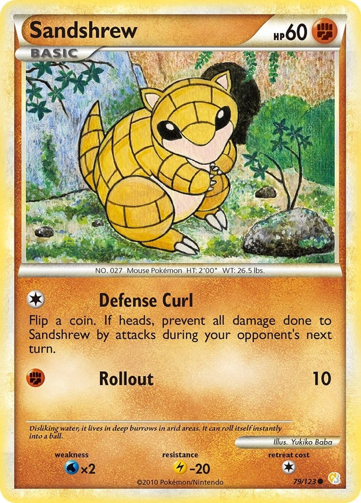 Image for Sandshrew (79/123) [HeartGold SoulSilver]