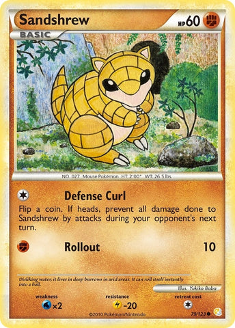 Image for Sandshrew (79/123) [HeartGold SoulSilver]