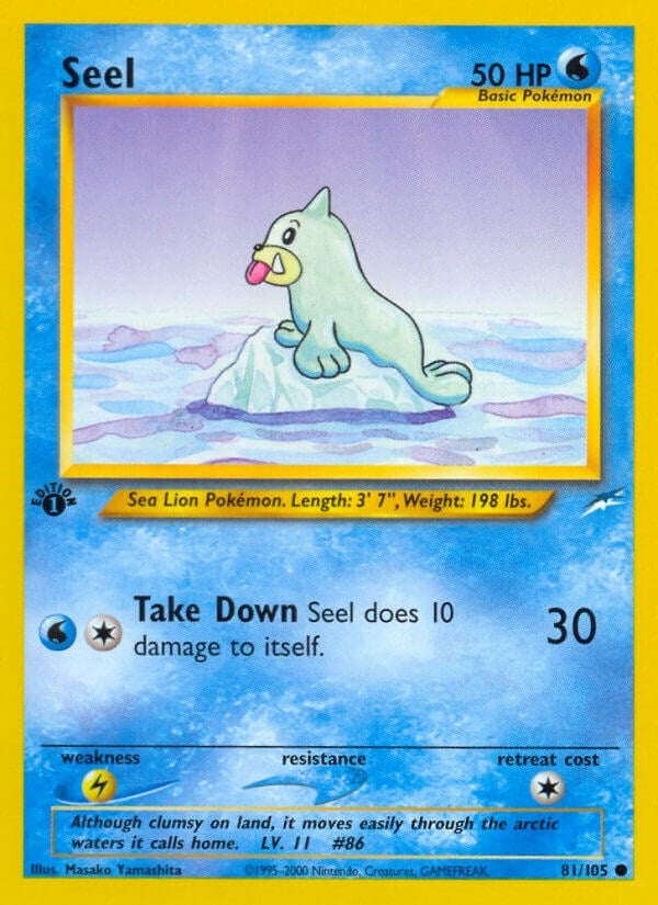 Image for Seel (081/105) (Neo Destiny) - Pokemon