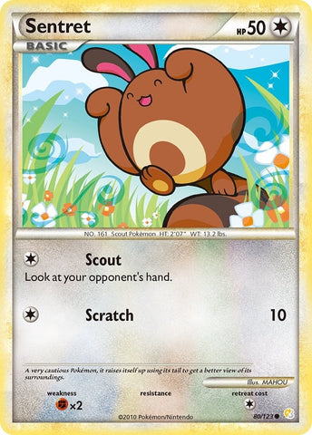 Image for Sentret (80/123) [HeartGold SoulSilver]