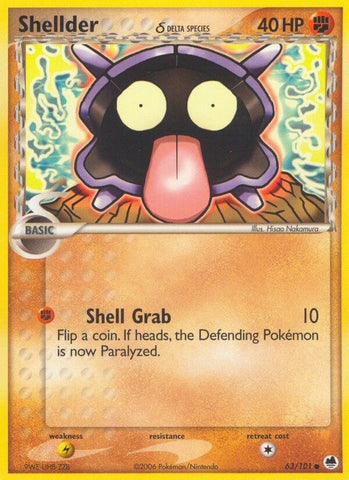 Image for Shellder (Delta Species) (63/101) [Dragon Frontiers]