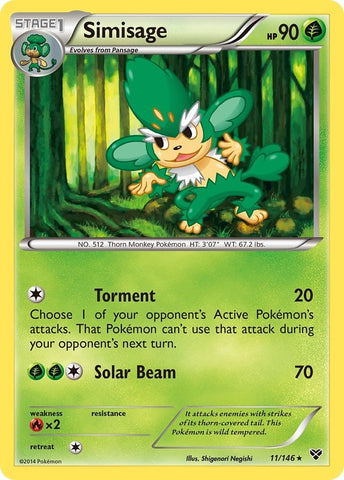 Image for Simisage (11/146) [XY Base Set]