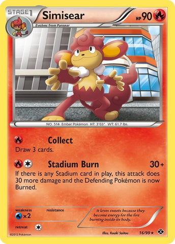 Image for Simisear (16/99) - Pokemon