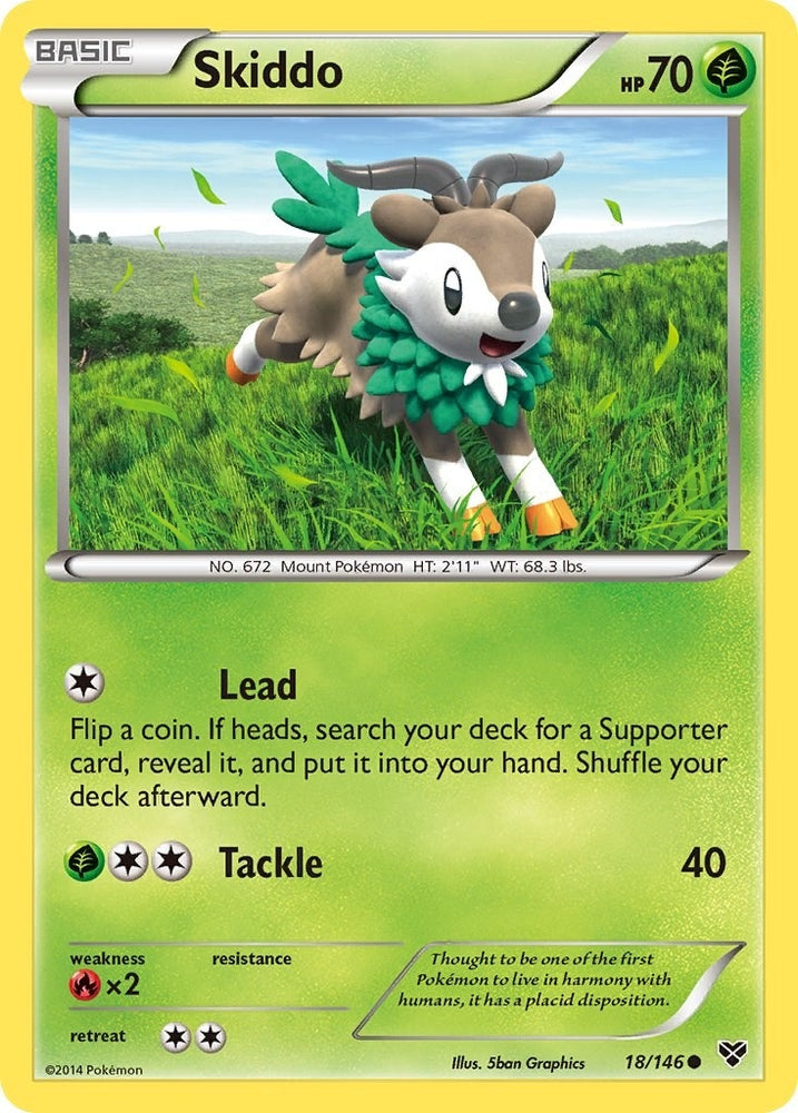 Image for Skiddo (18/146) [XY Base Set]