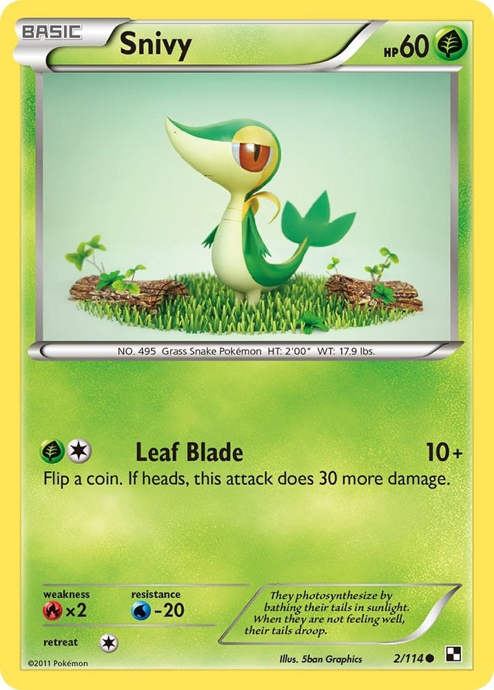 Image for Snivy (2) (2/114) [Black and White]