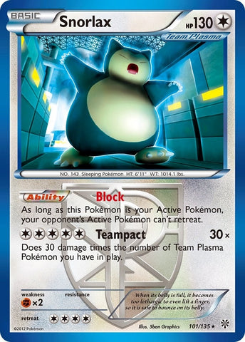 Image for Snorlax (Team Plasma) (101/135) [Plasma Storm]