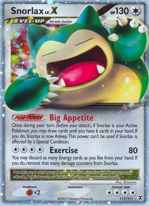 Image for Snorlax Lv.X (111/111) [Rising Rivals]