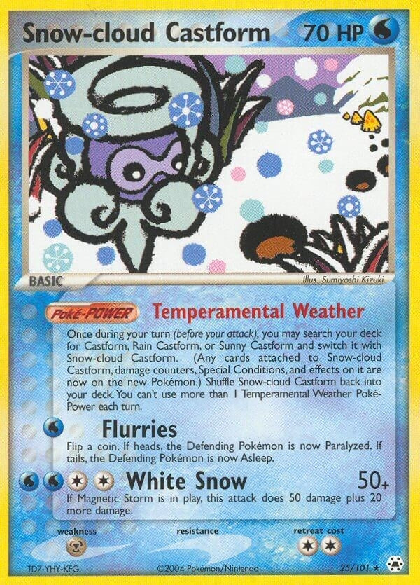 Image for Snow-cloud Castform (25/101) [Hidden Legends]