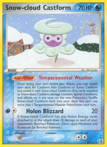 Image for Snow-cloud Castform (29/113) [Delta Species]