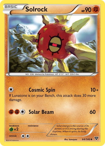 Image for Solrock (64/146) [XY Base Set]
