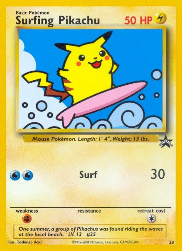 Image for Surfing Pikachu (28/53) [WoTC Promo]