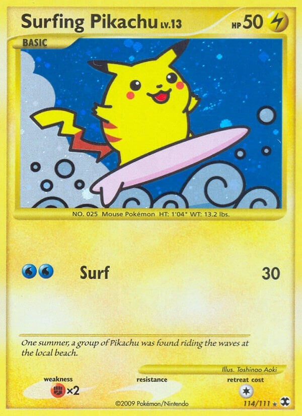 Image for Surfing Pikachu (114/111) [Rising Rivals]