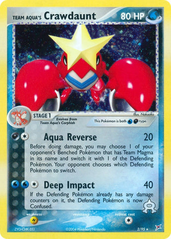Image for Team Aqua's Crawdaunt (2/95) [Team Magma vs Team Aqua]