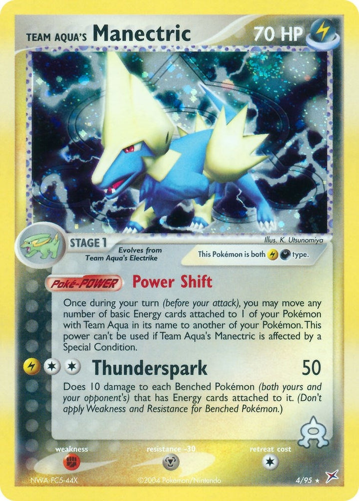 Image for Team Aqua's Manectric (4/95) [Team Magma vs Team Aqua]