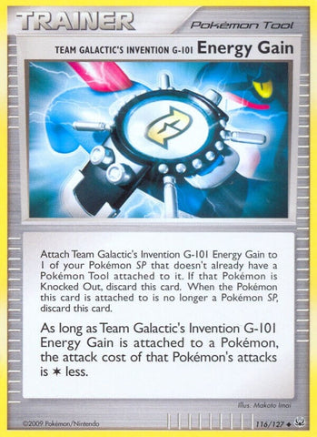 Image for Team Galactic's Invention G-101 Energy Gain (116/127) [Platinum]