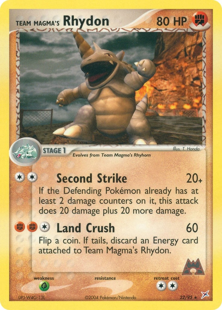 Image for Team Magma's Rhydon (22/95) - Pokemon