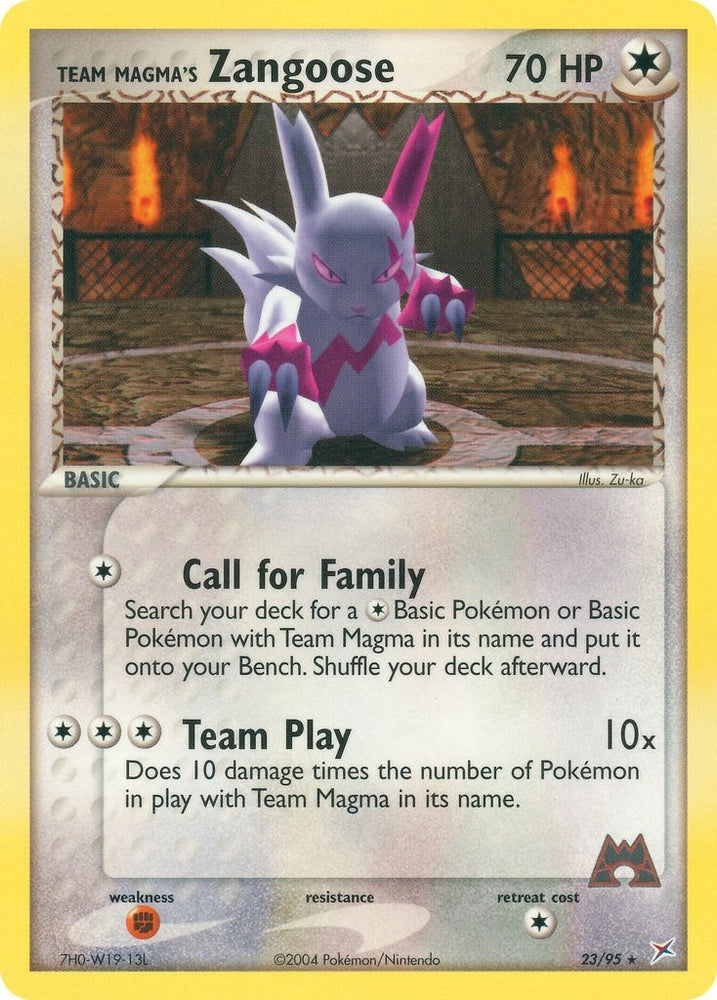 Image for Team Magma's Zangoose (23/95) - Pokemon