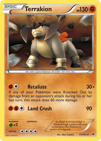 Image for Terrakion (73/101) - Pokemon