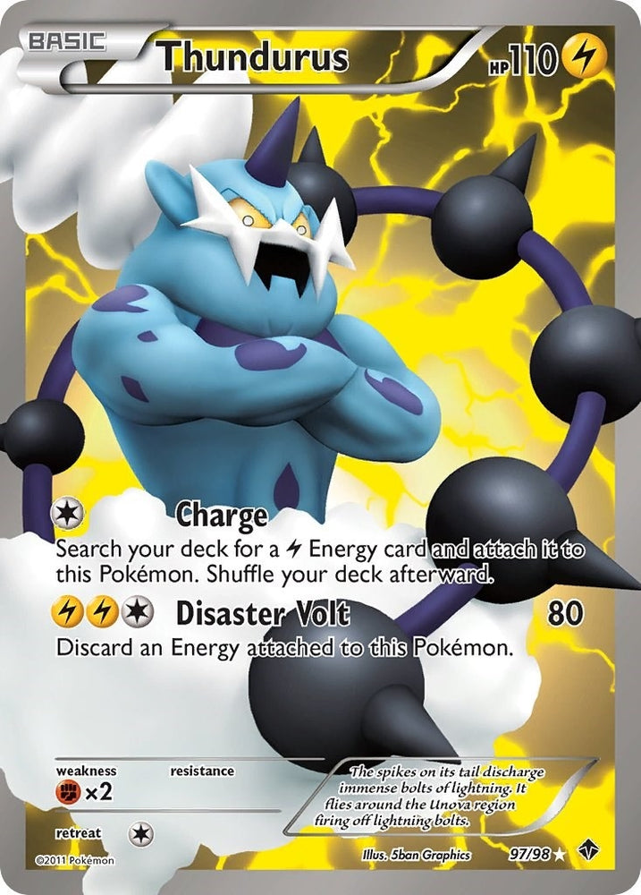 Image for Thundurus (97 Full Art) (97/98) [Emerging Powers]