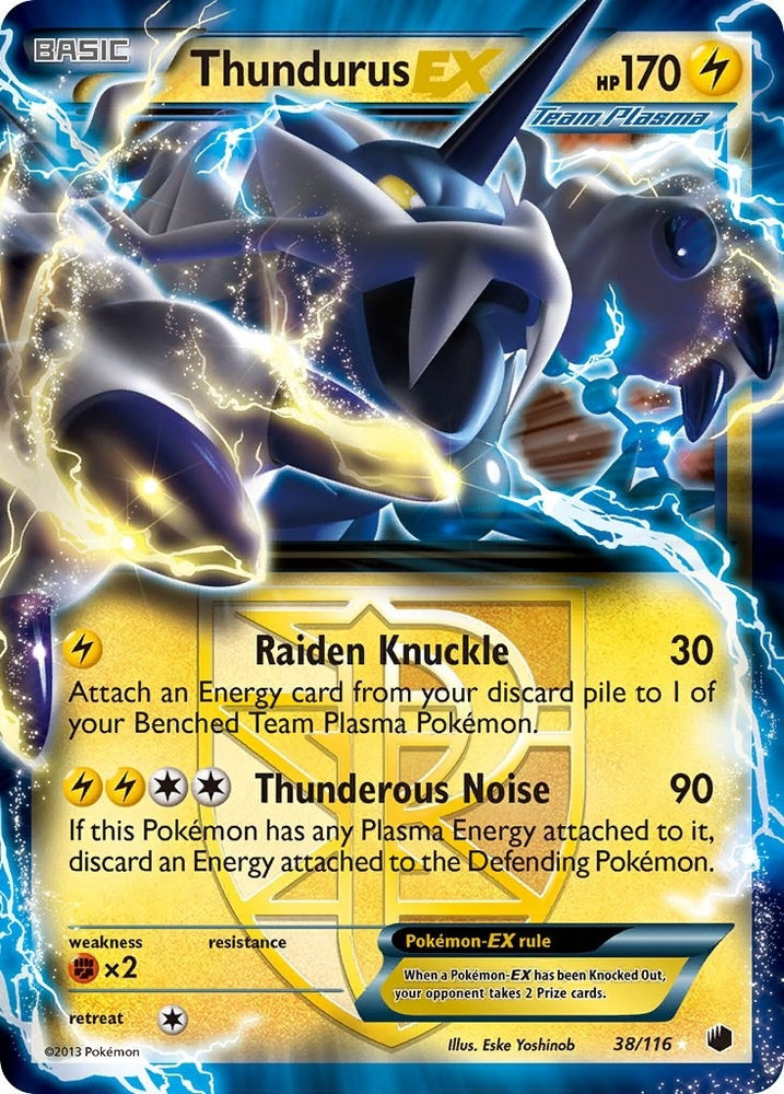 Image for Thundurus EX (Team Plasma) (38/116) [Plasma Freeze]