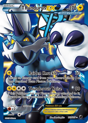 Image for Thundurus EX (Team Plasma) (110 Full Art) (110/116) [Plasma Freeze]
