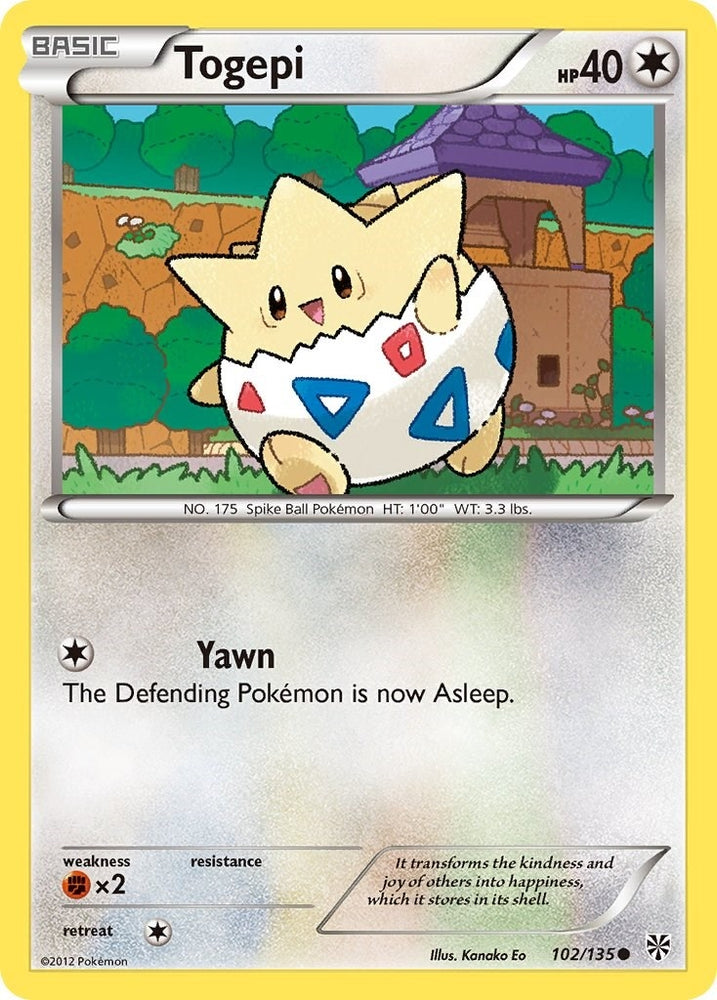 Image for Togepi (102/135) [Plasma Storm]