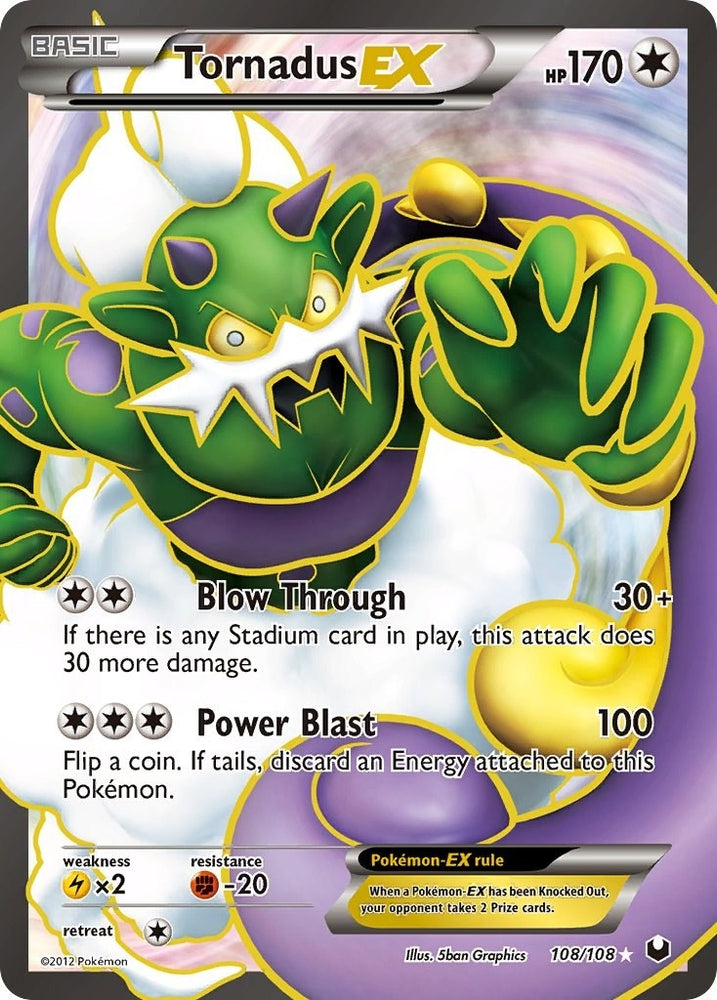Image for Tornadus EX (108 Full Art) (108/108) [Dark Explorers]