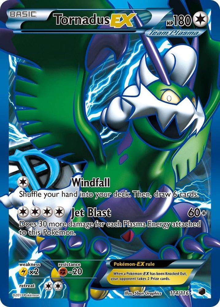 Image for Tornadus EX (Team Plasma) (114 Full Art) (114/116) [Plasma Freeze]