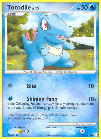 Image for Totodile (106/123) - Pokemon