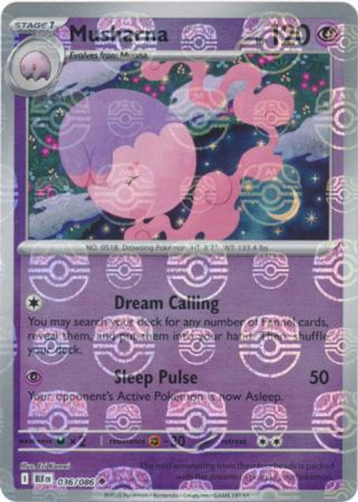 Musharna 036/086 (Master Ball Pattern) SV: Black Bolt