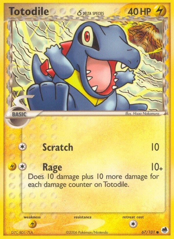 Image for Totodile (Delta Species) (67/101) [Dragon Frontiers]