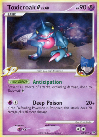 Image for Toxicroak G (40/127) [Platinum]