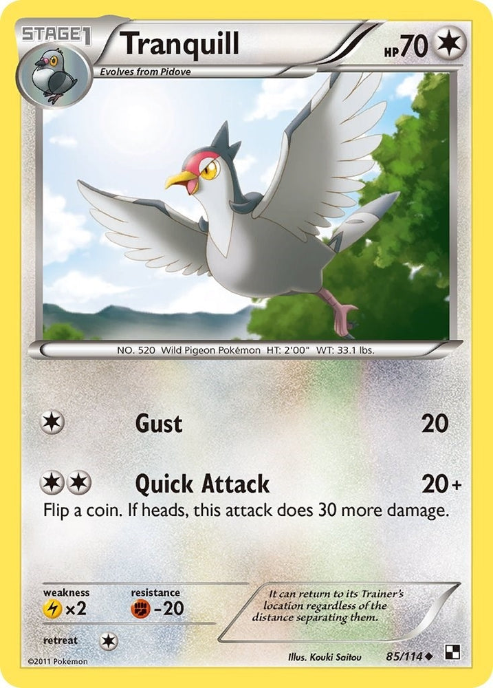 Image for Tranquill (85/114) - Pokemon