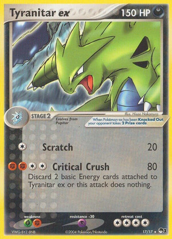 Image for Tyranitar ex (Holo) (017/017) [POP Series 1]