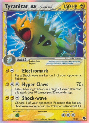 Image for Tyranitar ex (Delta Species) (99/101) [Dragon Frontiers]