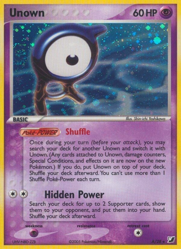 Image for Unown (A) (A/28) [Unseen Forces]