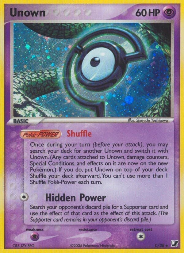 Image for Unown (C) (C/28) [Unseen Forces]