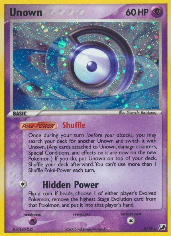 Image for Unown (D) (D/28) [Unseen Forces]