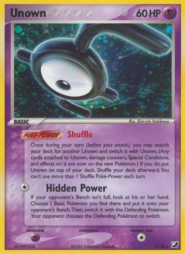 Image for Unown (E) (E/28) [Unseen Forces]