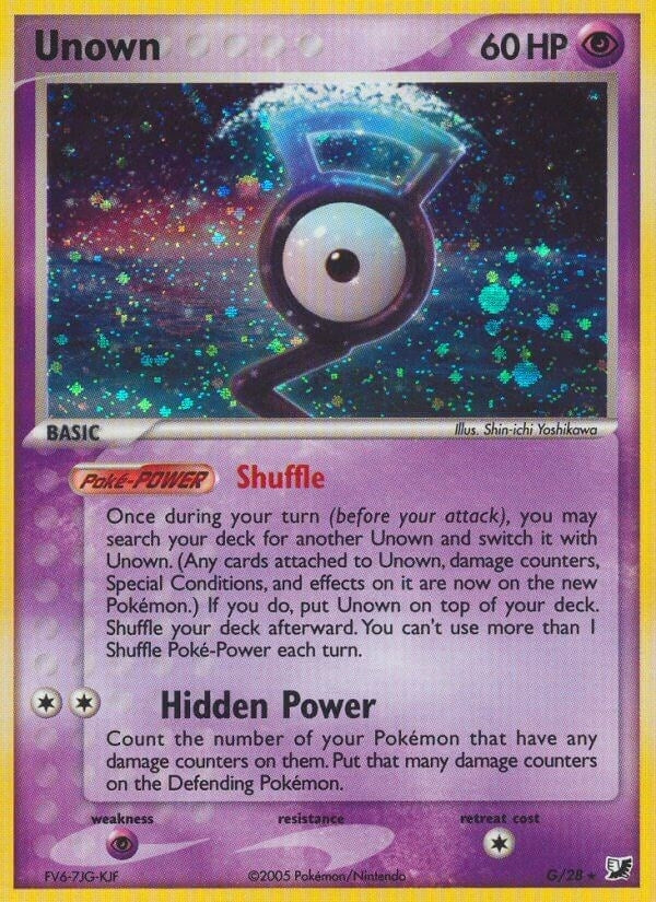 Image for Unown (G) (G/28) [Unseen Forces]