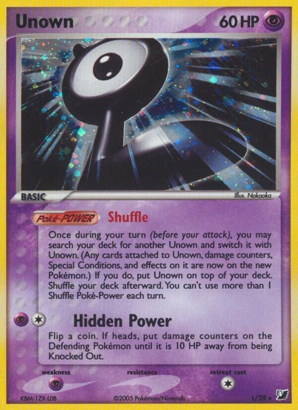 Image for Unown (L) (L/28) [Unseen Forces]