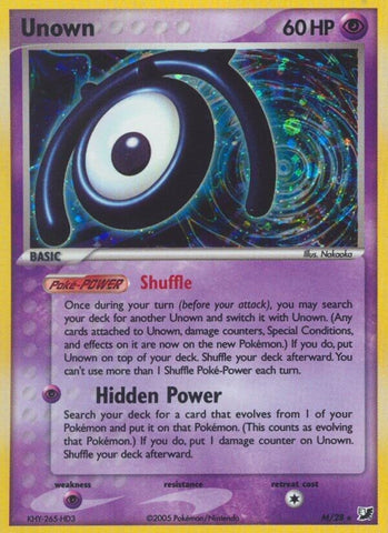 Image for Unown (M) (M/28) [Unseen Forces]