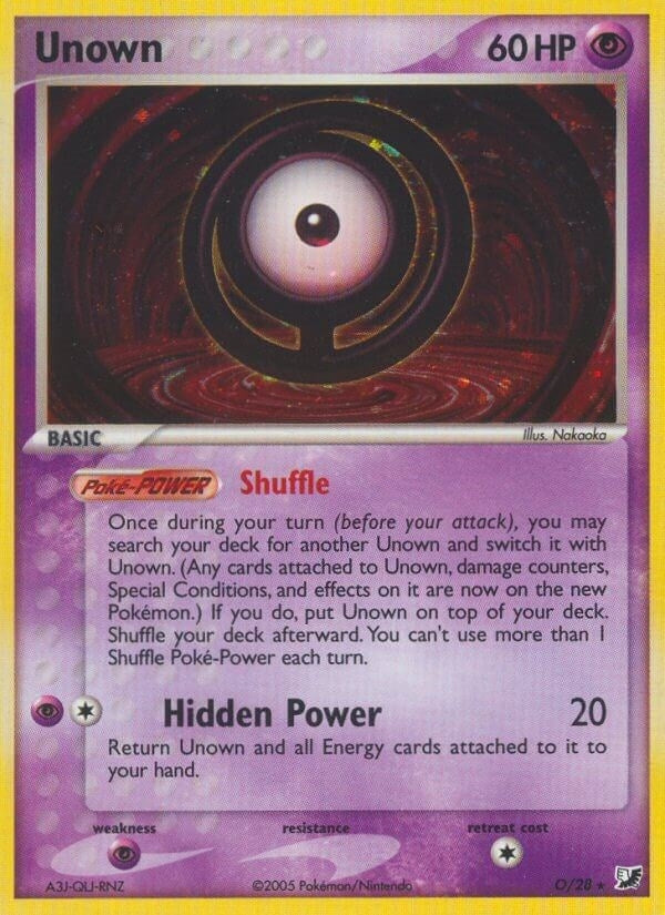 Image for Unown (O) (O/28) [Unseen Forces]