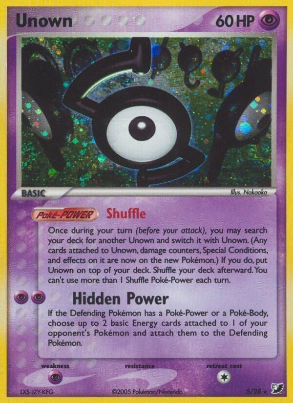 Image for Unown (S) (S/28) [Unseen Forces]